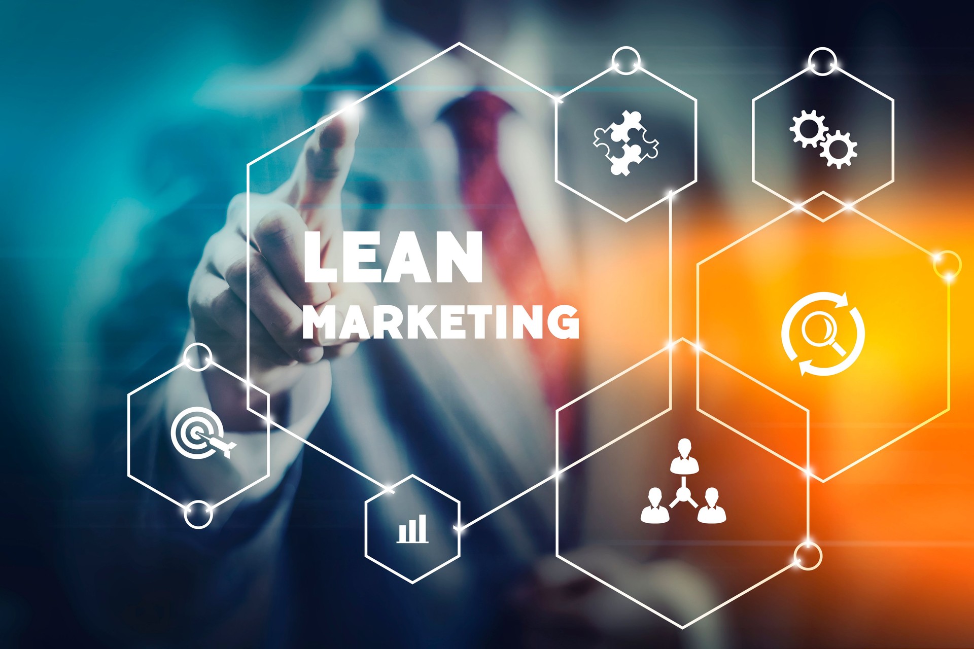 Lean marketing concept image